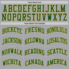 Custom Gray Green-Gold Authentic Throwback Basketball Jersey