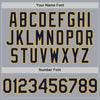 Custom Gray Navy-Gold Authentic Sleeveless Baseball Jersey