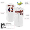 Custom White Navy-Orange Authentic Sleeveless Baseball Jersey