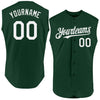 Custom Green White Authentic Sleeveless Baseball Jersey