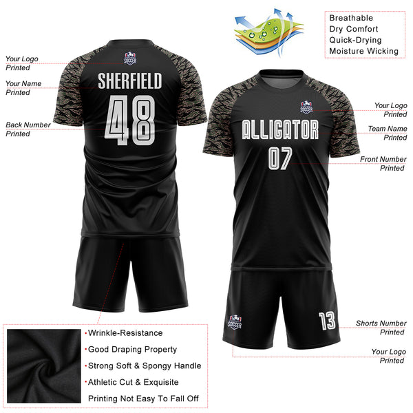 Custom Royal White-Black Sublimation Soccer Uniform Jersey Fast