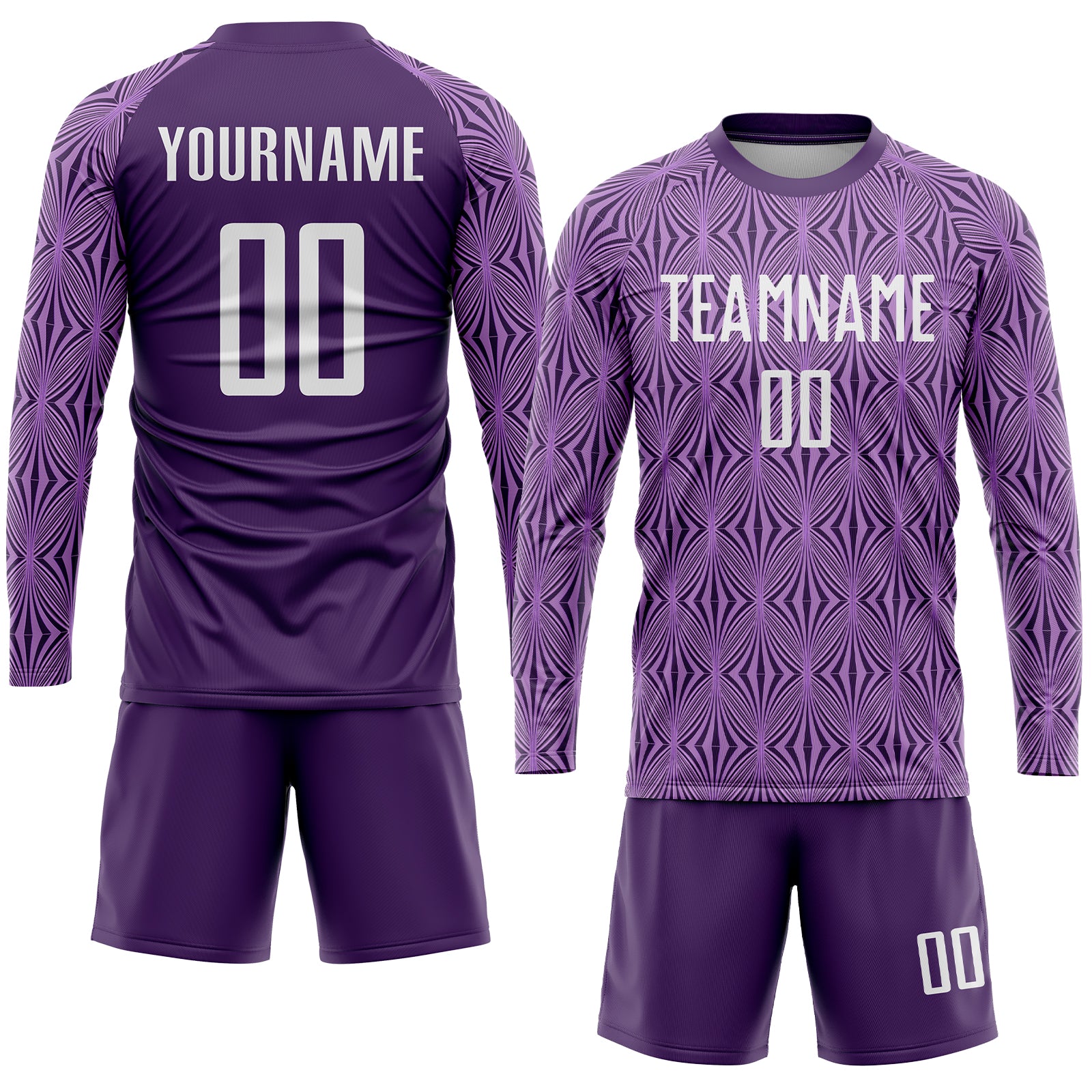 Custom Purple White Sublimation Soccer Uniform Jersey