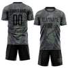 Custom Olive Black Sublimation Salute To Service Soccer Uniform Jersey