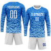 Custom Royal White Sublimation Soccer Uniform Jersey