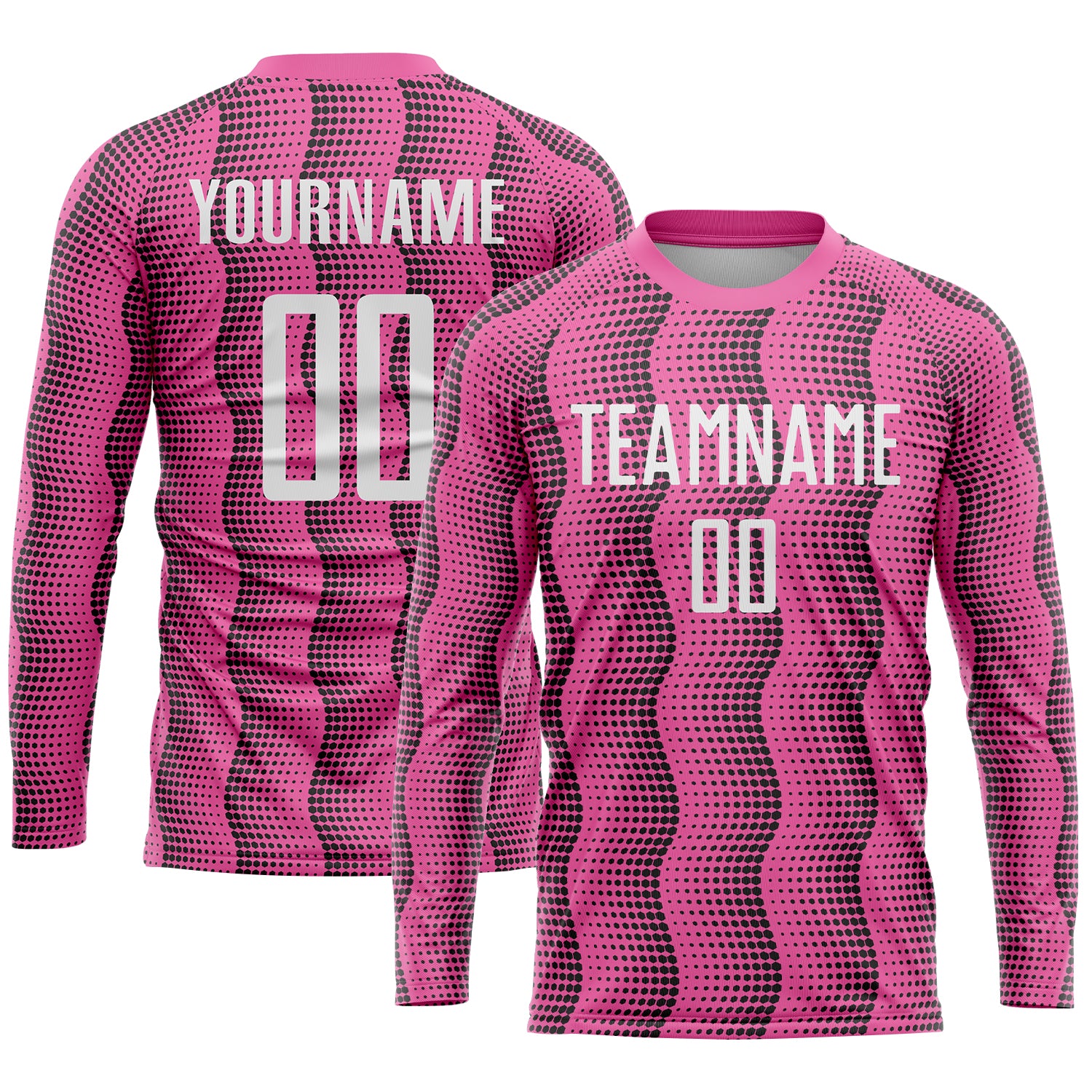 Custom Pink White Sublimation Soccer Uniform Jersey