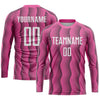 Custom Pink White Sublimation Soccer Uniform Jersey