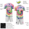 Custom Tie Dye White-Pink Sublimation Soccer Uniform Jersey