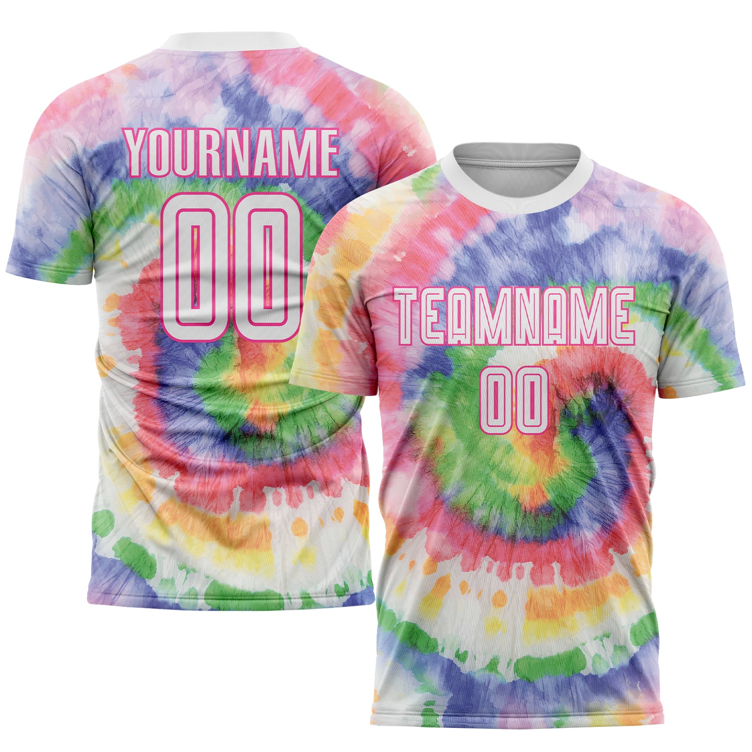 Custom Printable Logo Polyester Sweatshirt For Sublimation Tie Dye