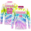 Custom Tie Dye Pink-White Sublimation Soccer Uniform Jersey