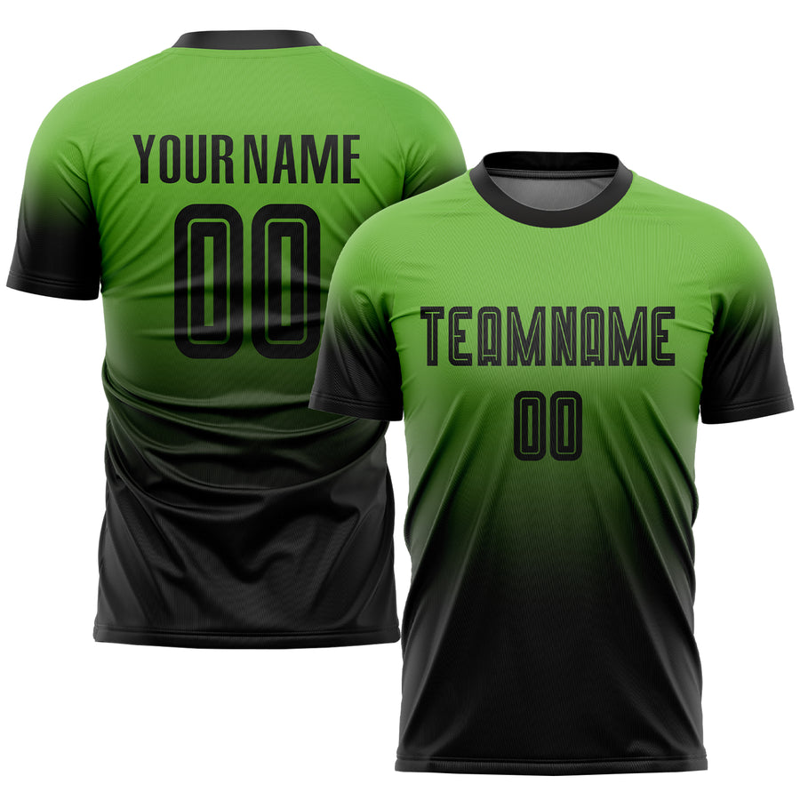 Logo Customization Wholesale Popular Sublimated Green Soccer Jersey Design  For Teams And Clubs