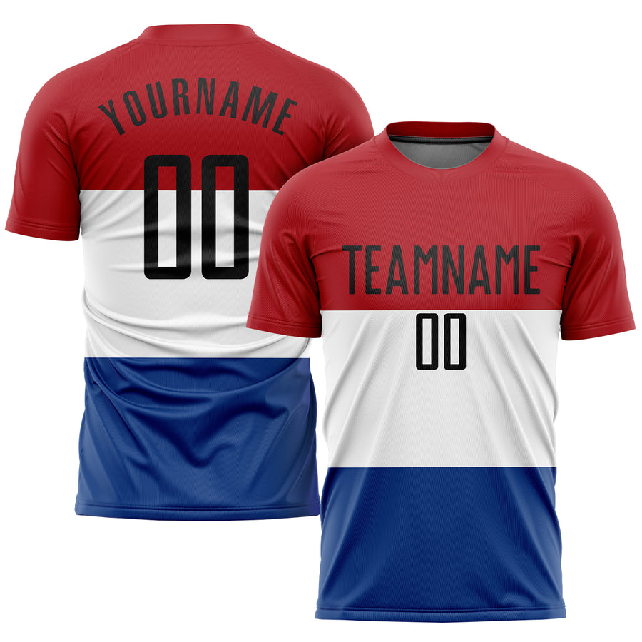 Wholesale 2022 Gradient New Design Red White Soccer Jersey Set