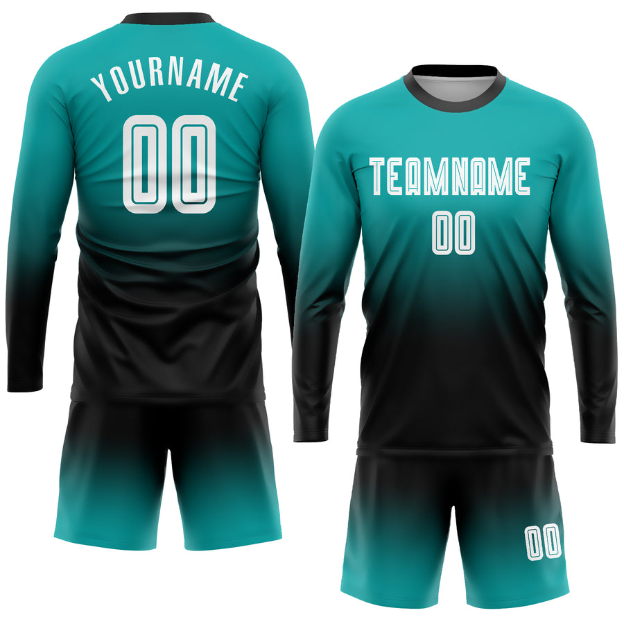 Long Sleeve Soccer Shirt Football Goalkeeper Jersey Design Custom