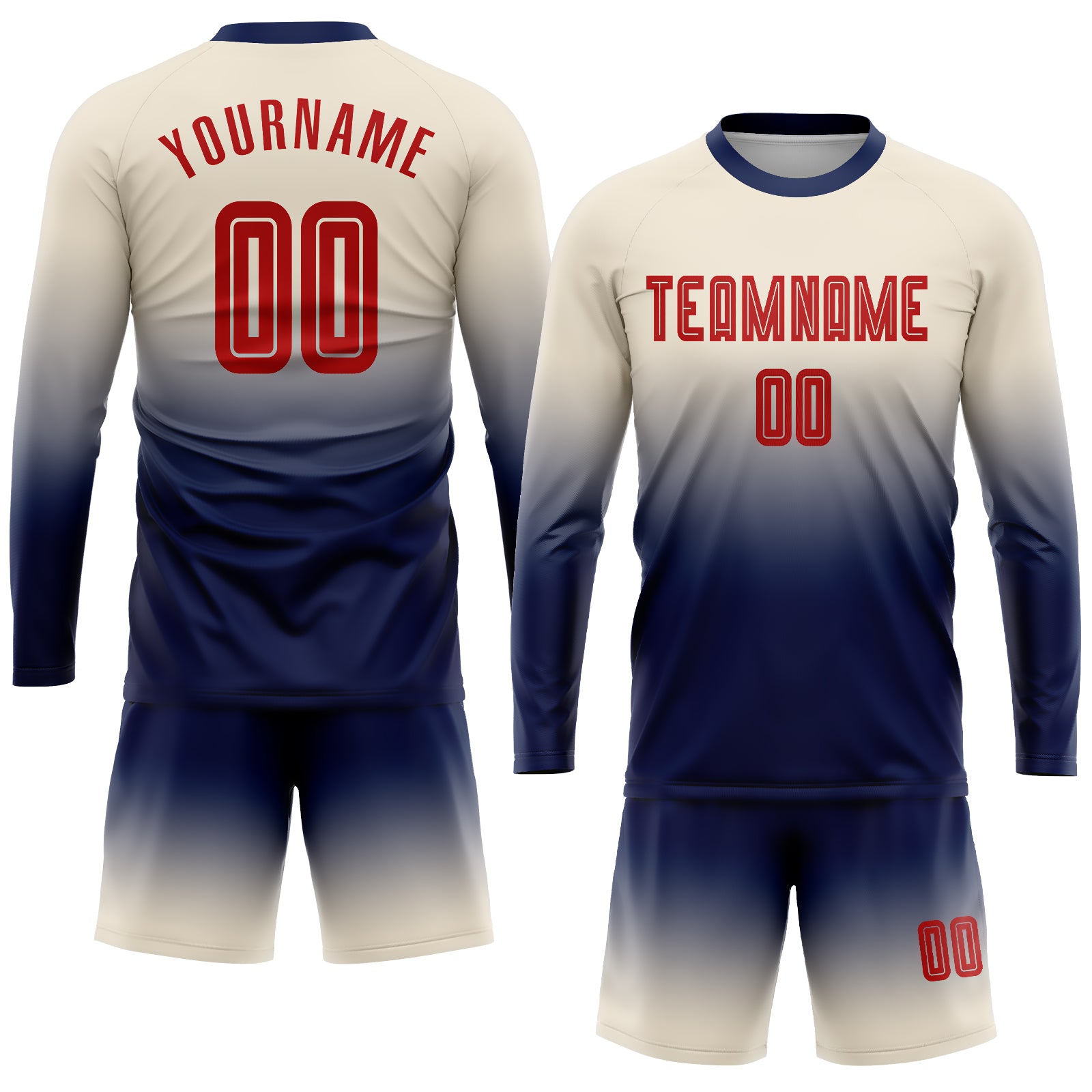 Cheap Custom Light Blue Texas Orange-Cream Sublimation Soccer