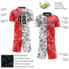 Custom Red Black-White Sublimation Soccer Uniform Jersey