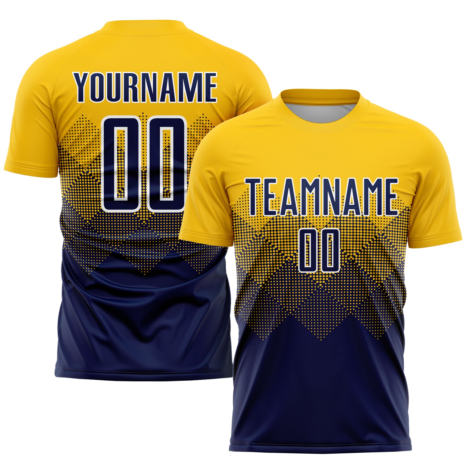 Blue Yellow Sublimation Sports Jersey