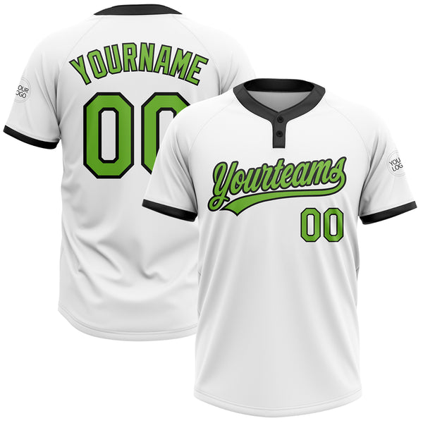 neon green with black and a white accent  Softball uniforms, Softball  outfits, Softball jerseys