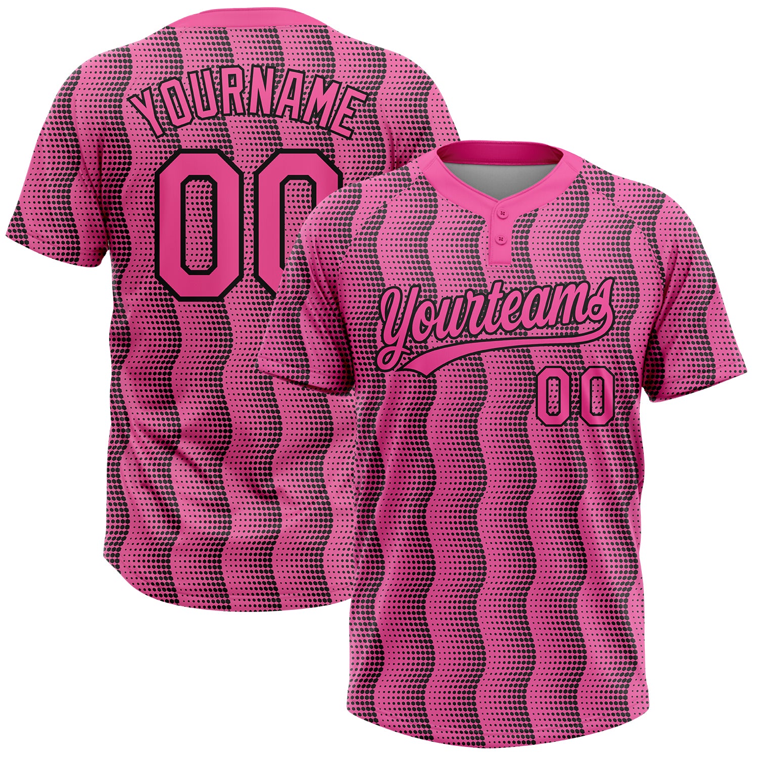 Custom Black Purple-White Two-Button Unisex Softball Jersey Discount