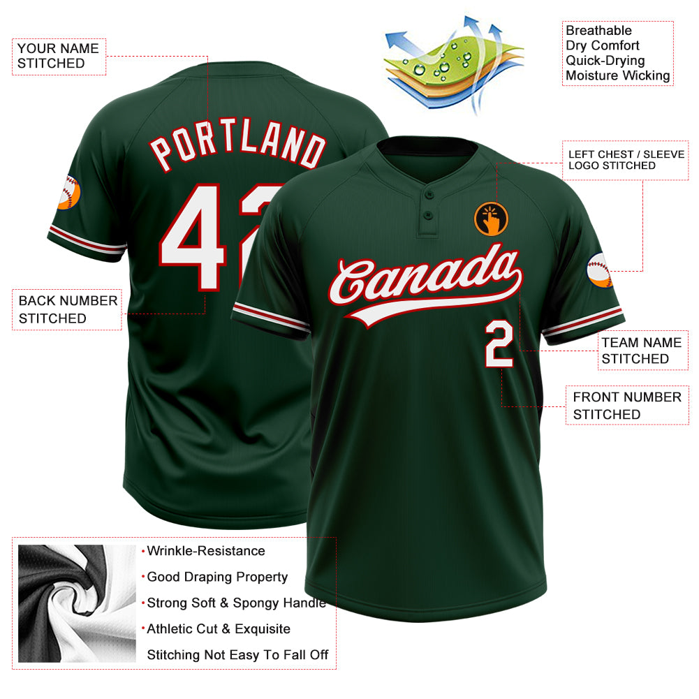 Team MLB player Majestic green blank Jersey