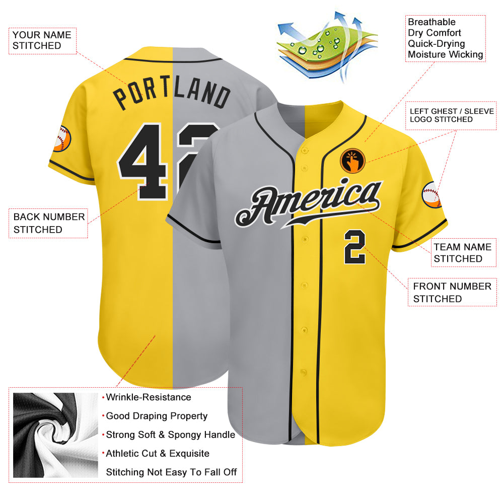 Stitches Pittsburgh Pirates Baseball Gray V-Neck Jersey Shirt Size L/XL