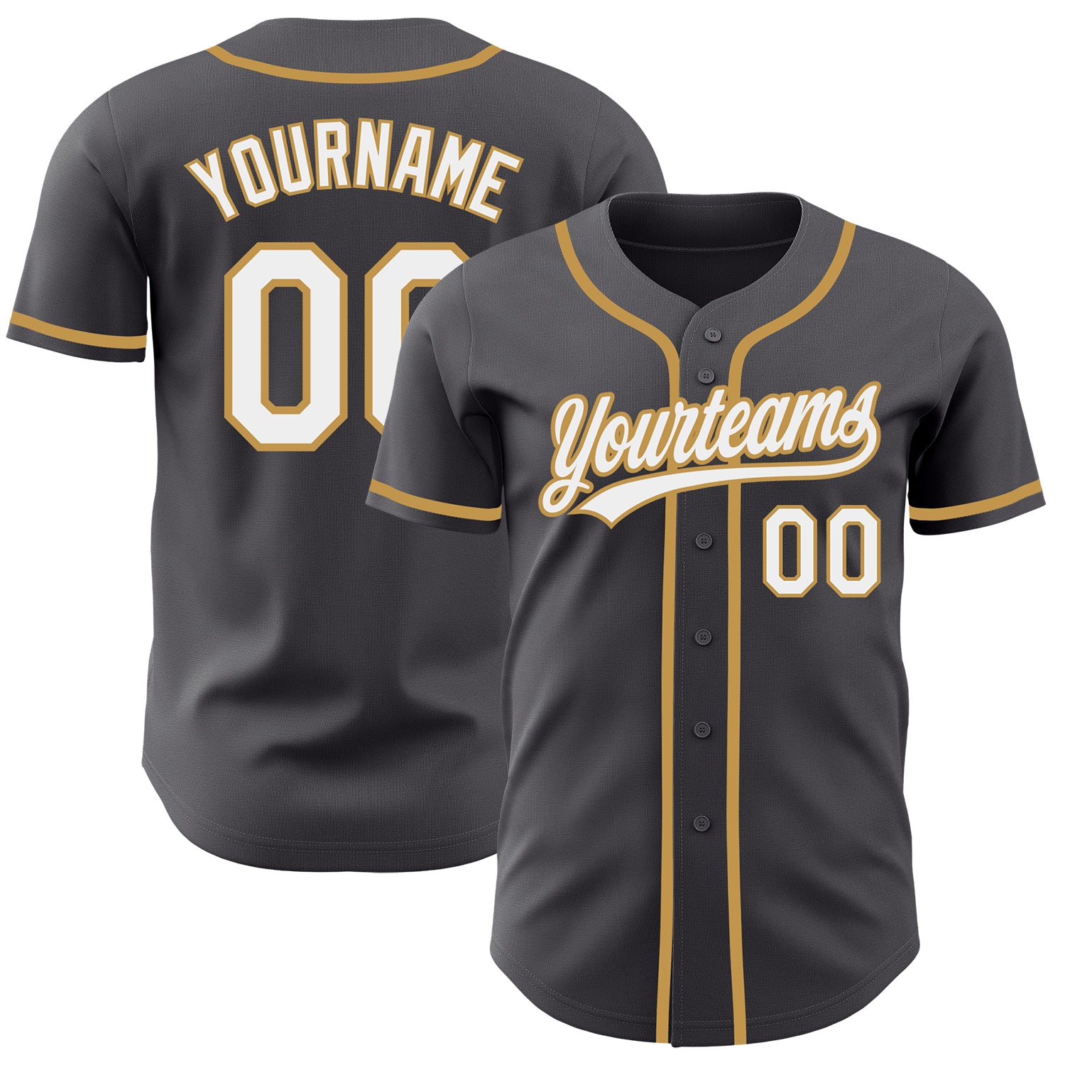 Blank Gold Baseball Jersey  Baseball jerseys, Custom baseball