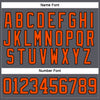 Custom Steel Gray Orange-Black Hockey Lace Neck Jersey