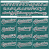 Custom Teal White Pinstripe Steel Gray Authentic Baseball Jersey