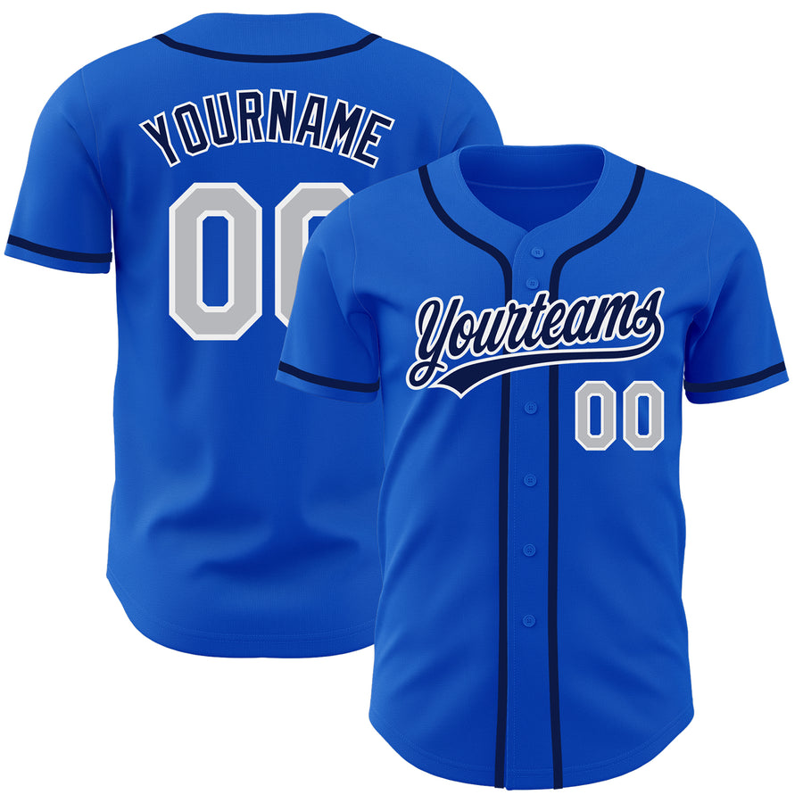 Custom Thunder Blue Baseball Jerseys  Blue Shirt Baseball Clothing -  FansIdea