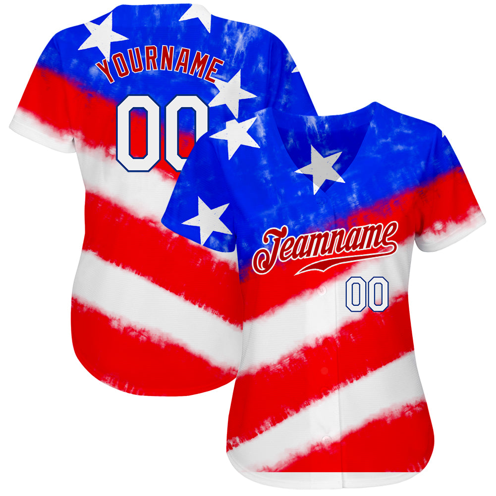 Patriotic Baseball Jerseys - Custom National Flag Baseball Jerseys -  FansIdea