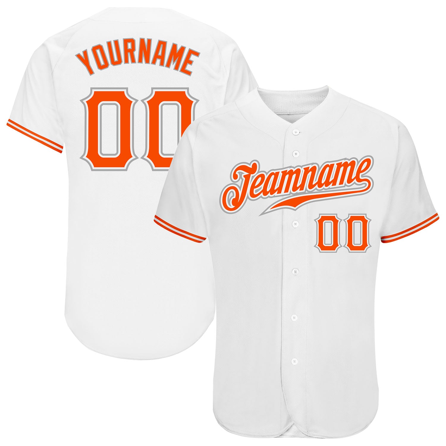 Custom Orange Black-White Authentic Fade Fashion Baseball Jersey Women's Size:M