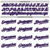 Custom White Purple-Black Authentic Sleeveless Baseball Jersey