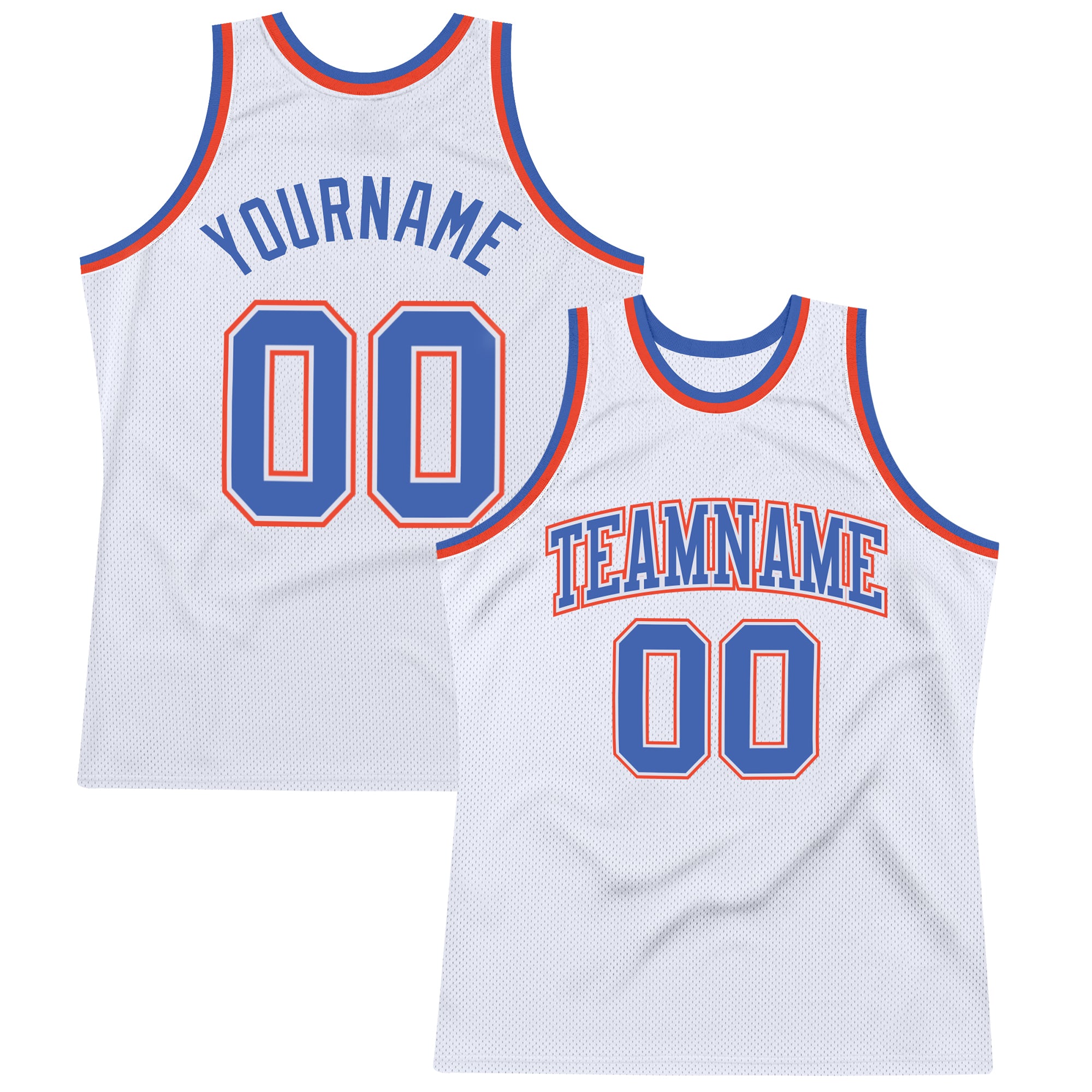 Blue and best sale orange basketball jersey