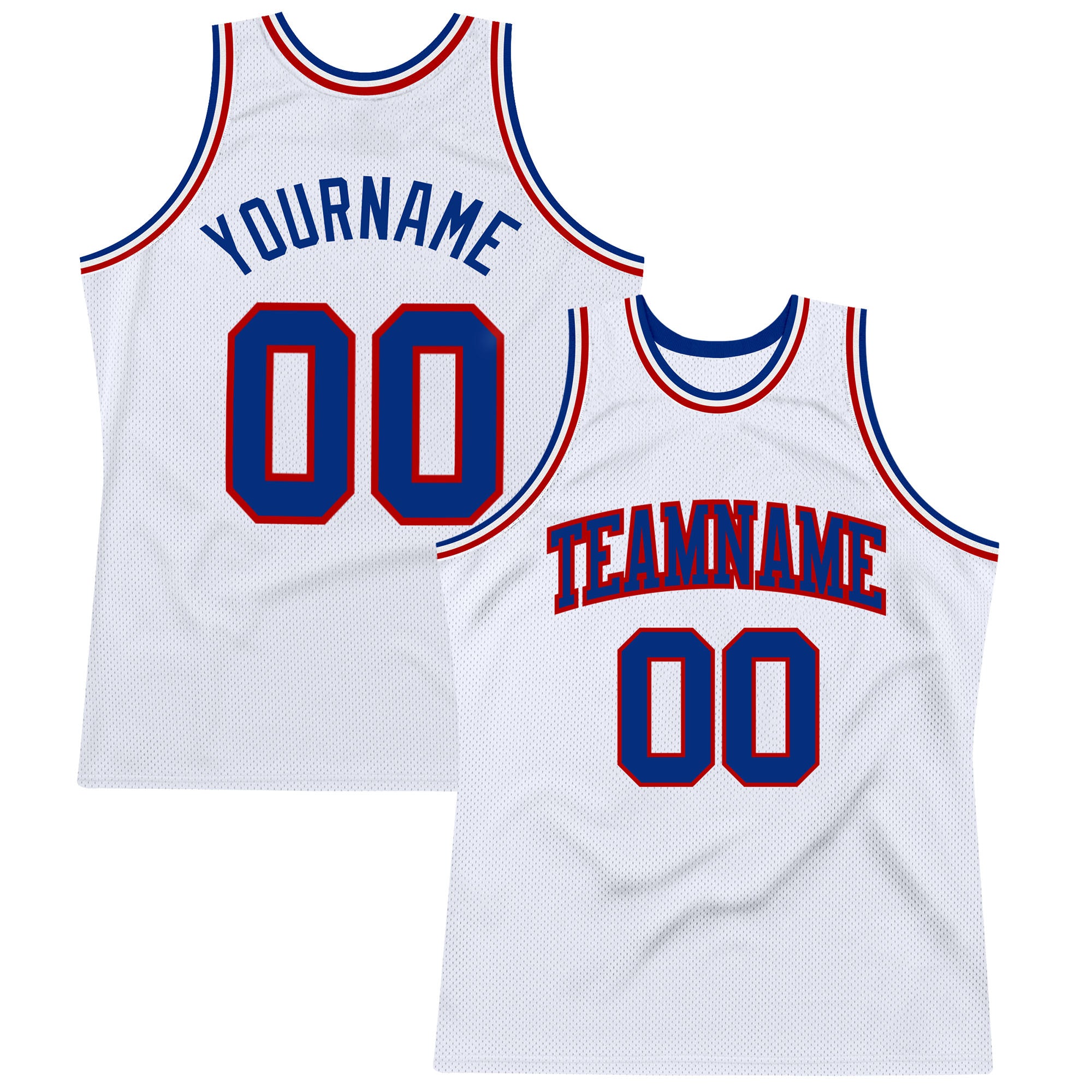 FANSIDEA Custom Orange Royal-White Authentic Throwback Basketball Jersey Youth Size:S