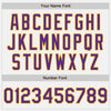 Custom White Purple-Gold Authentic Baseball Jersey