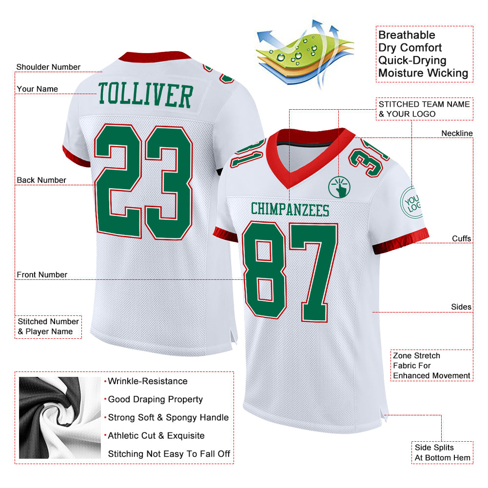 St. Patricks Day Arizona Cardinals Custom Jersey Kelly Green