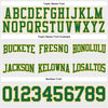 Custom Stitched White Kelly Green-Gold Football Pullover Sweatshirt Hoodie