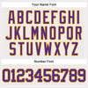 Custom White Purple-Gold Authentic Baseball Jersey