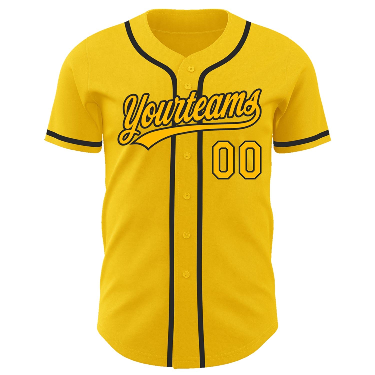 Custom Black Purple-Gold Authentic Baseball Jersey