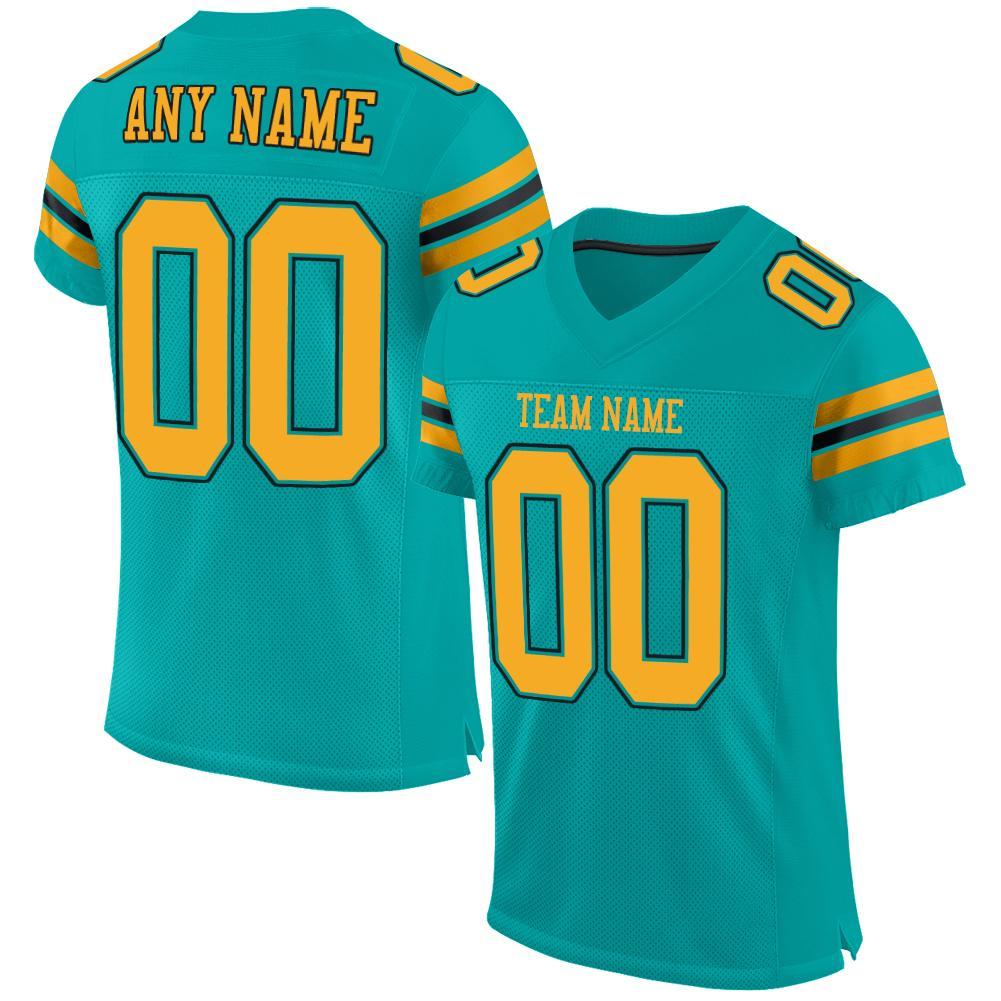 Custom Teal Football Jersey  Custom football, Football jerseys, Football