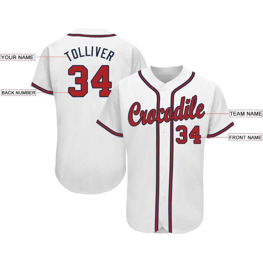 Atlanta Braves Navy Personalized Baseball Jersey