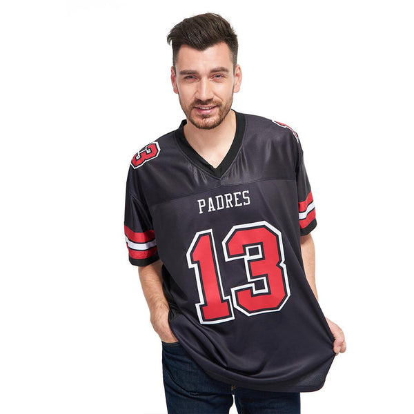 Custom Red White-Black Authentic Football Jersey Men Women Youth