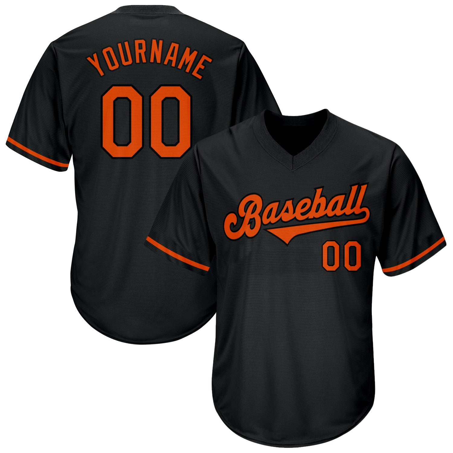 Custom Authentic Throwback Rib-Knit Orange Baseball Jersey Shirts