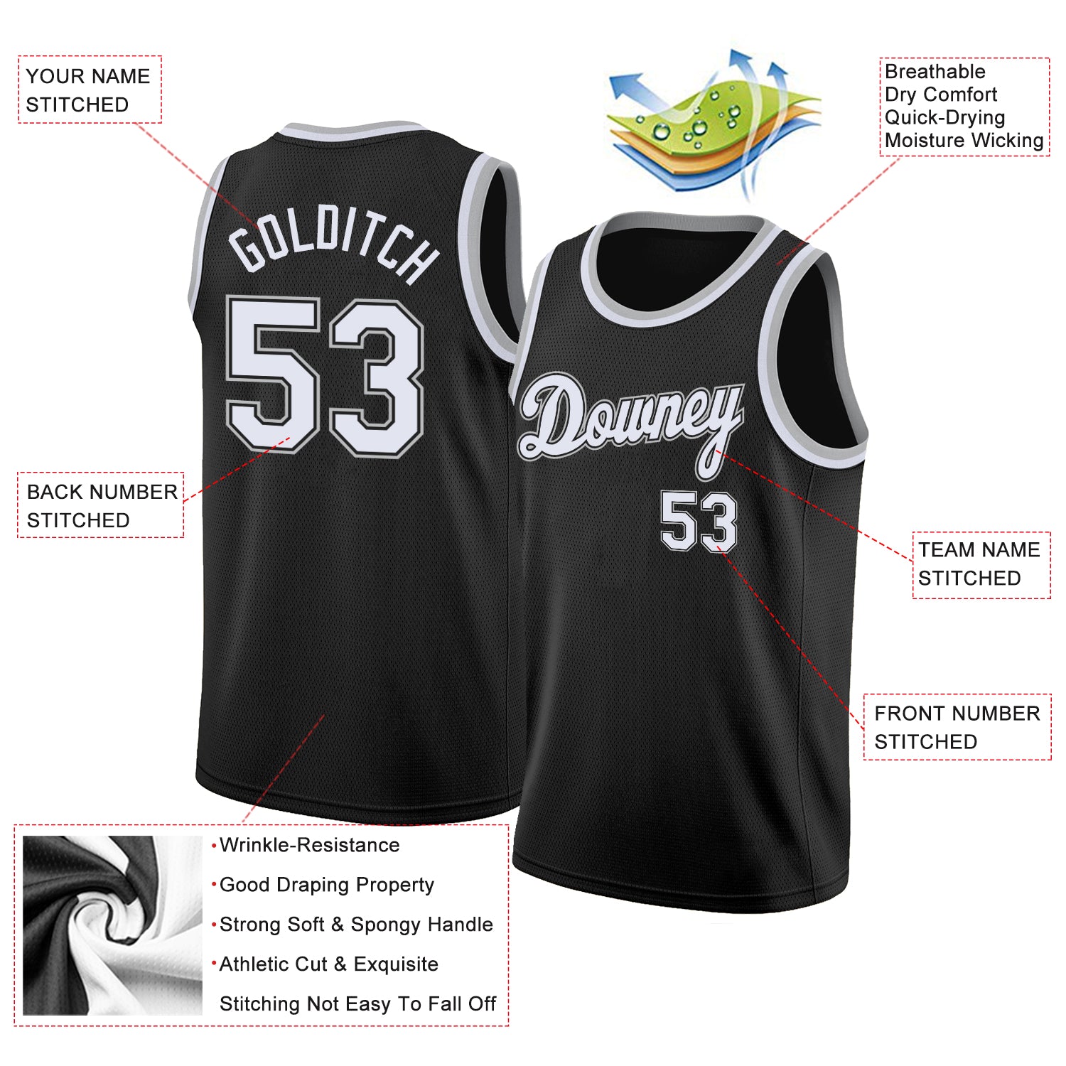 Basketball Jersey for men women Customized Name and Number NBA