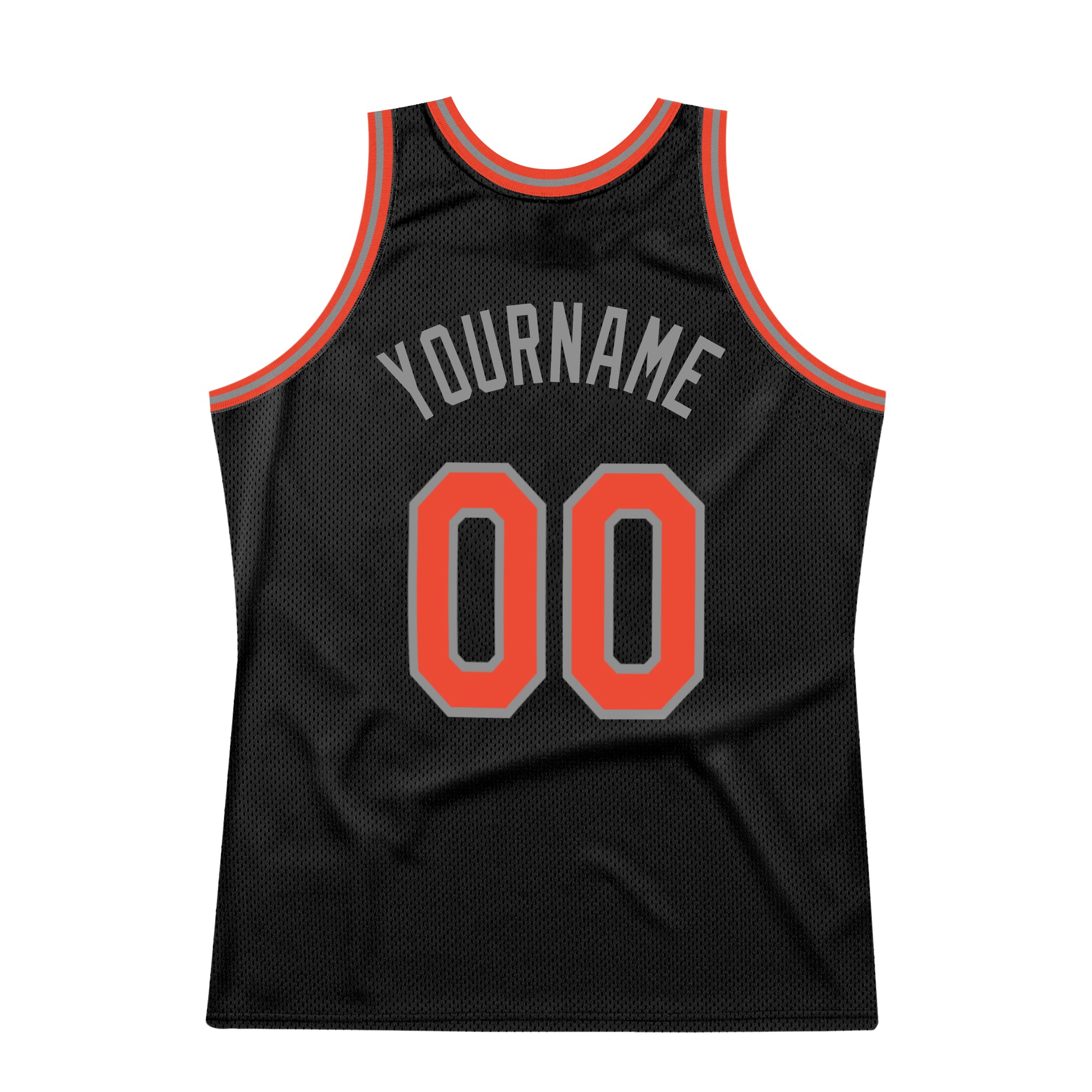 Custom White Black-Orange Authentic Split Fashion Basketball Jersey