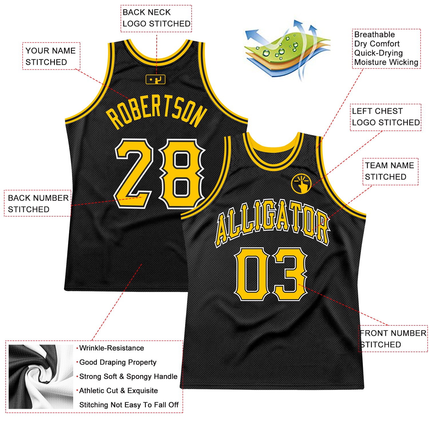 Black Mamba Basketball Custom Jersey