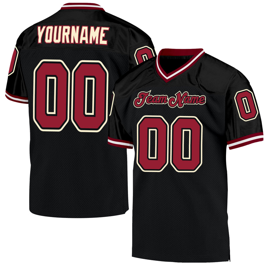 Cropped Retro Mesh Practice Football Jersey