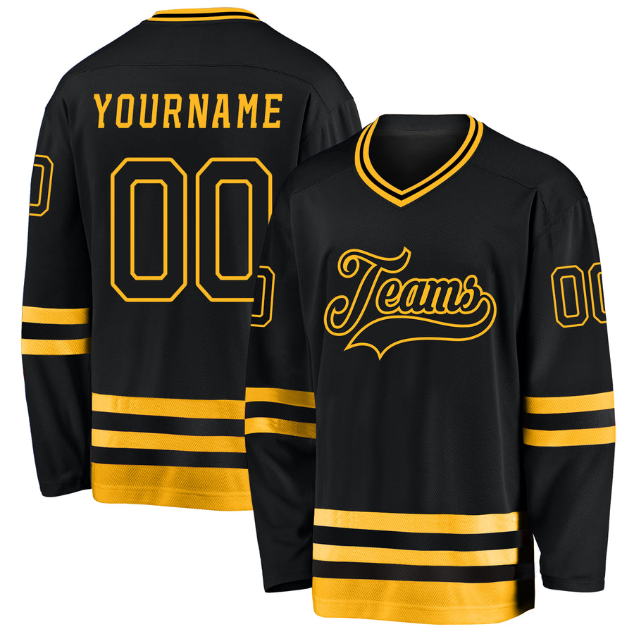 Canada - 2022 Hockey Replica Fan Jersey Black/Customized :: FansMania