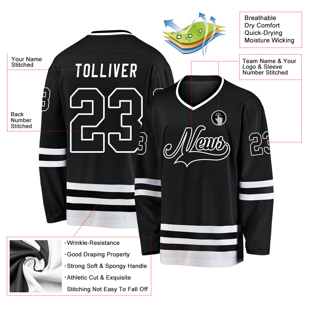 Custom Hockey Jerseys San Jose Sharks Jersey Name and Number 2019 Black NHL All-Star Game Parley