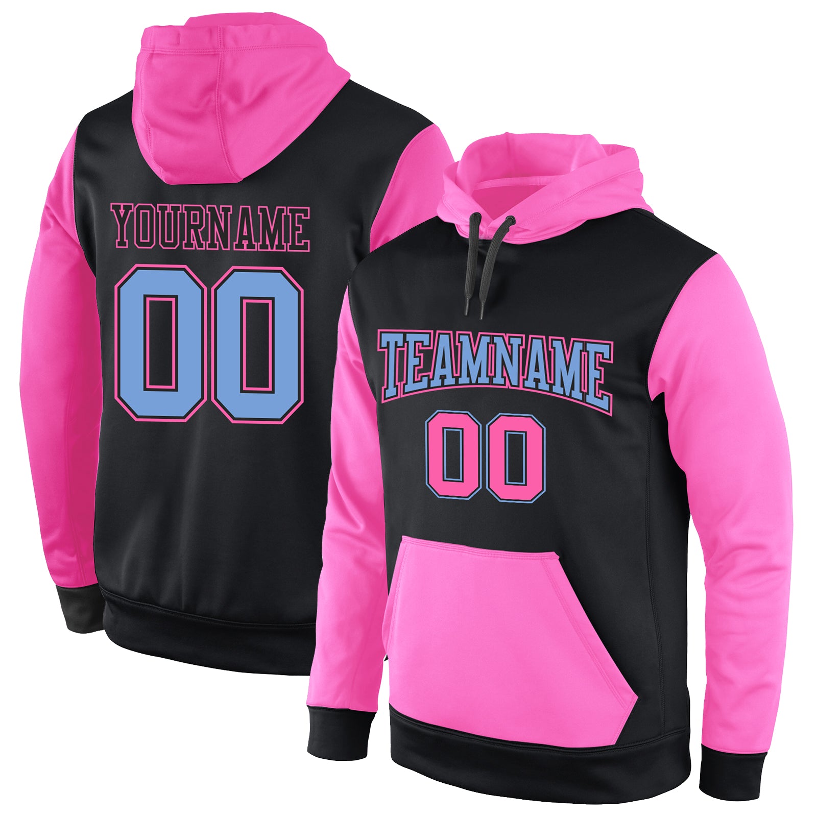 Miami heat blue and best sale pink hoodie