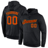 Custom Stitched Black Orange-Old Gold Sports Pullover Sweatshirt Hoodie