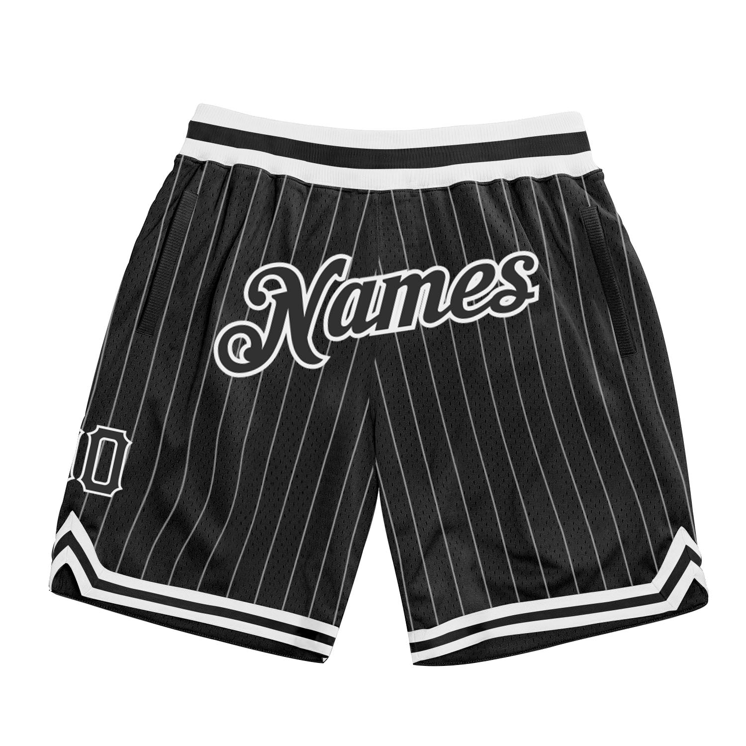 pinstripe basketball shorts